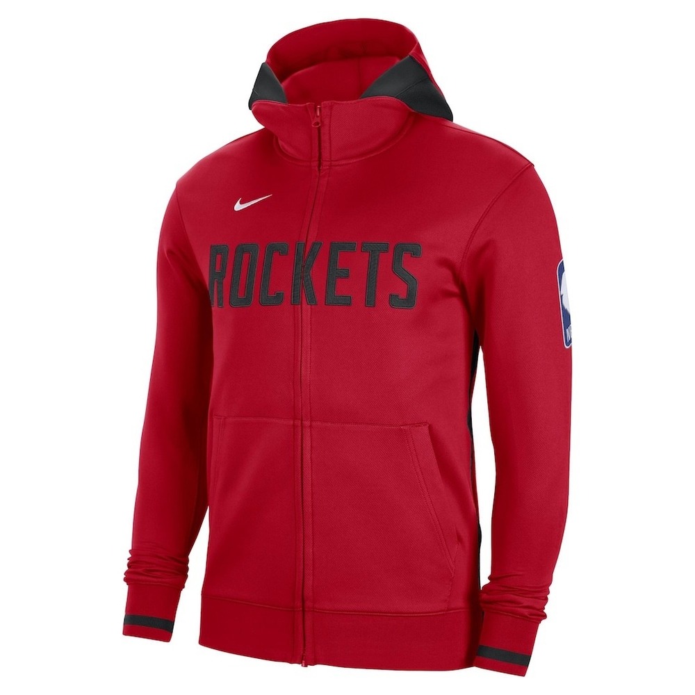 Nike - Houston Rockets Nike Authentic Showtime Performance Full-Zip Hoodie - Red